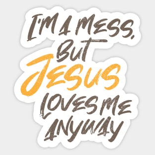 Jesus Loves Me Christian Saying Sticker